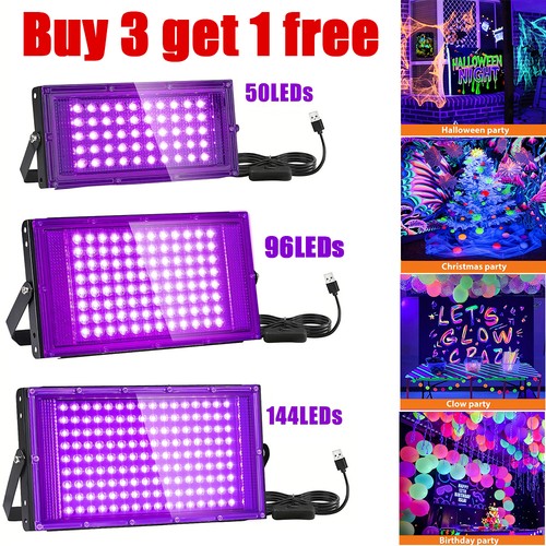 100w black light bar - black, led